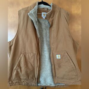 Vintage Carhartt Warm Lined Vest - Tan XL